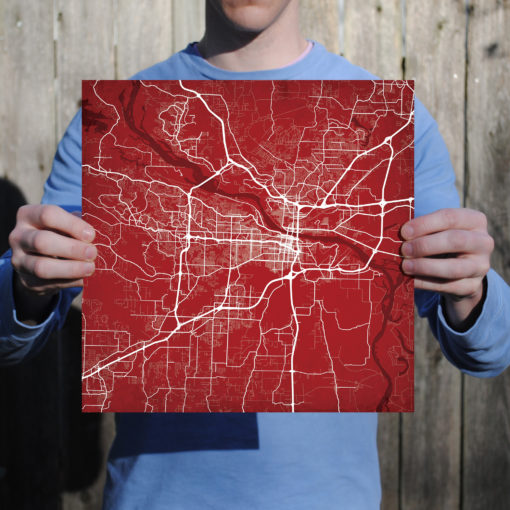 Little Rock, Arkansas Map Art by City Prints - Image 3