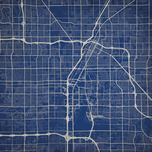 Las Vegas, Nevada Map Art by City Prints