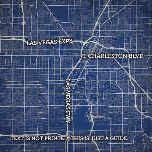Las Vegas, Nevada Map Art by City Prints - Image 2