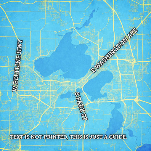 Madison, Wisconsin Map Art by City Prints - Image 2