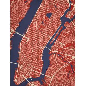 New York City, Manhattan Map Art by City Prints