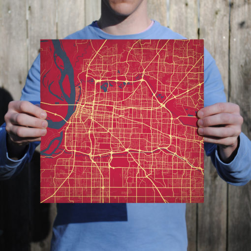 Memphis, Tennessee Map Art by City Prints - Image 3