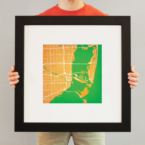 Miami, Florida Map Art by City Prints - Image 4