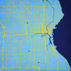 Milwaukee, Wisconsin Map Art by City Prints