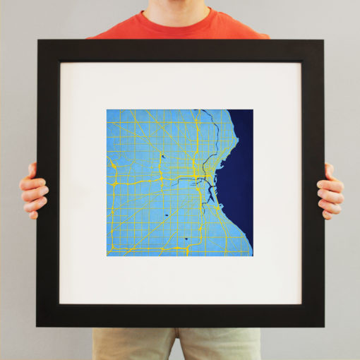 Milwaukee, Wisconsin Map Art by City Prints - Image 4