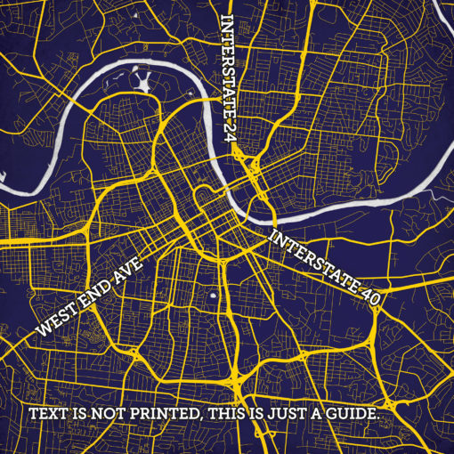 Nashville, Tennessee Map Art by City Prints - Image 2