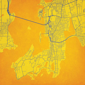 Newport, Rhode Island Map Art by City Prints