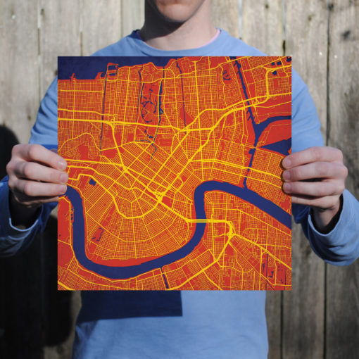 New Orleans, Louisiana Map Art by City Prints - Image 3