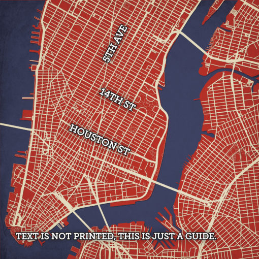 New York City, Lower Manhattan Map Art by City Prints - Image 2