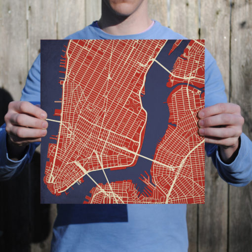 New York City, Lower Manhattan Map Art by City Prints - Image 3