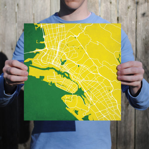 Oakland, California Map Art by City Prints - Image 3