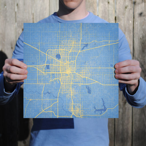 Oklahoma City, Oklahoma Map Art by City Prints - Image 3