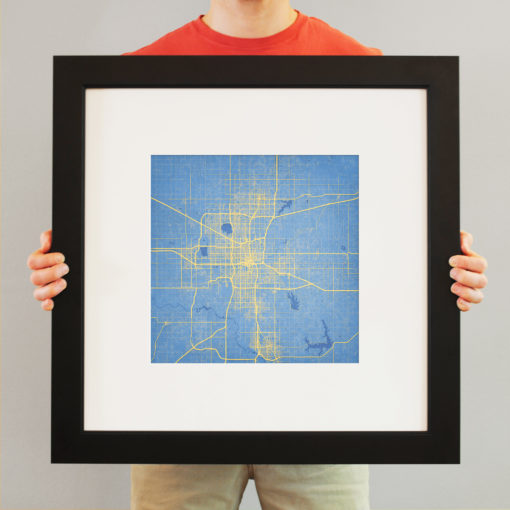 Oklahoma City, Oklahoma Map Art by City Prints - Image 4