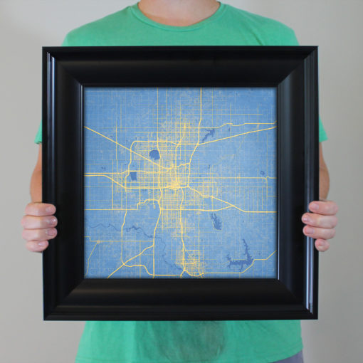 Oklahoma City, Oklahoma Map Art by City Prints - Image 5