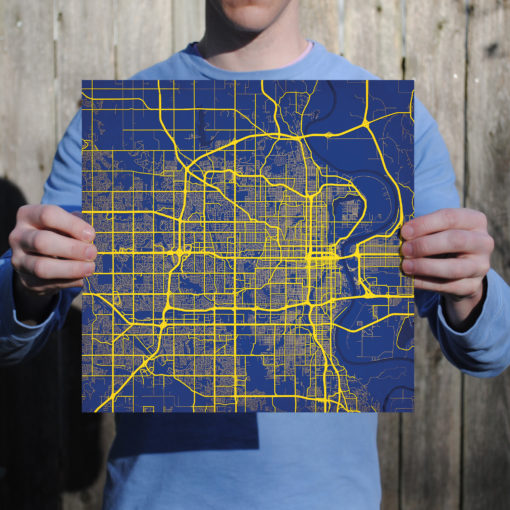 Omaha, Nebraska Map Art by City Prints - Image 3