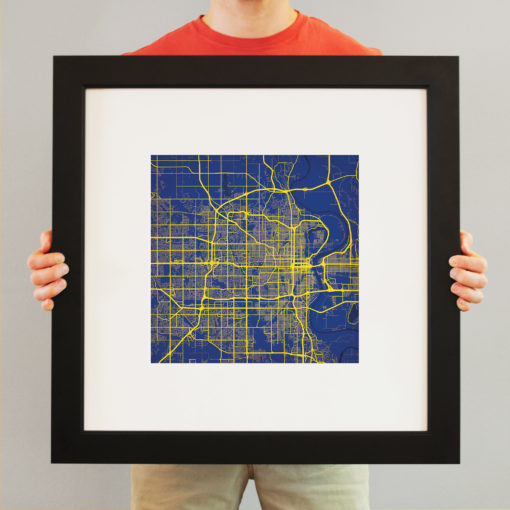 Omaha, Nebraska Map Art by City Prints - Image 4