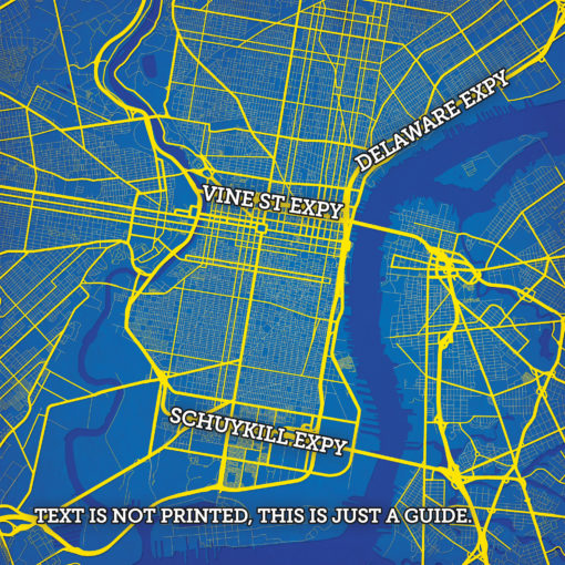 Philadelphia, Pennsylvania Map Art by City Prints - Image 2