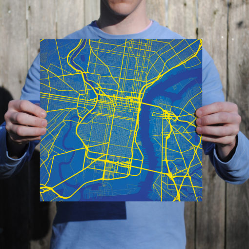 Philadelphia, Pennsylvania Map Art by City Prints - Image 3