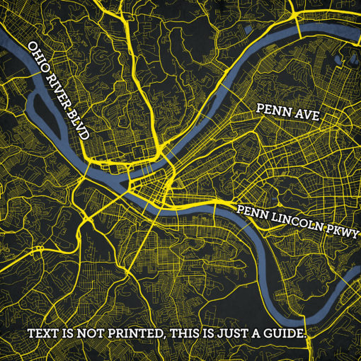 Pittsburgh, Pennsylvania Map Art by City Prints - Image 2