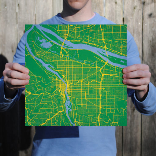 Portland, Oregon Map Art by City Prints - Image 3
