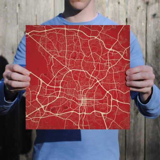 Raleigh, North Carolina Map Art by City Prints - Image 3