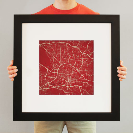Raleigh, North Carolina Map Art by City Prints - Image 4