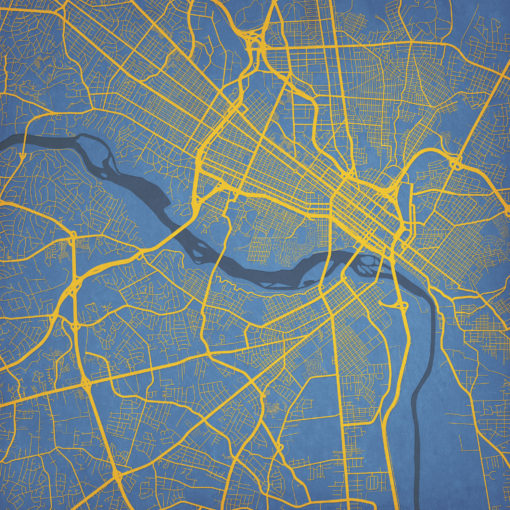 Richmond, Virginia Map Art by City Prints
