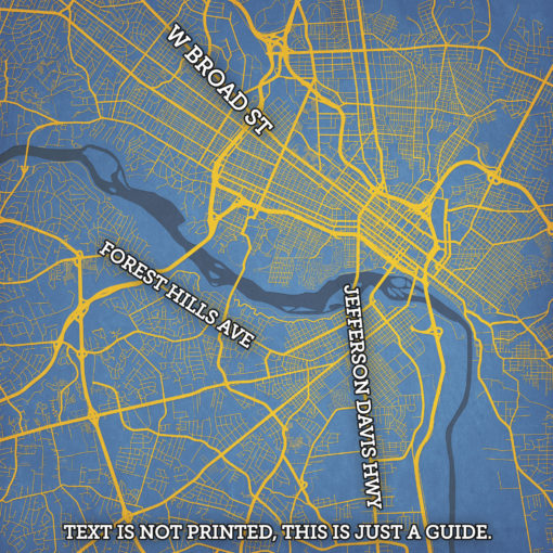 Richmond, Virginia Map Art by City Prints - Image 2