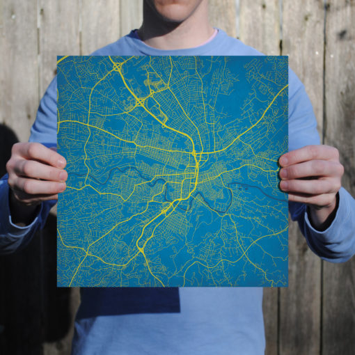 Roanoke, Virginia Map Art by City Prints - Image 3
