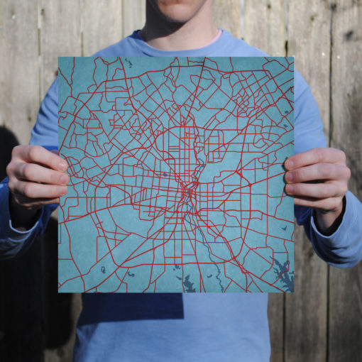 San Antonio, Texas Map Art by City Prints - Image 3