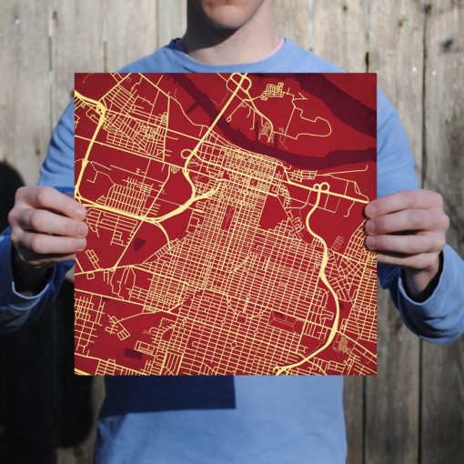 Savannah, Georgia Map Art by City Prints - Image 3