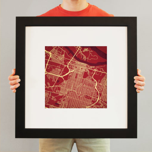 Savannah, Georgia Map Art by City Prints - Image 4