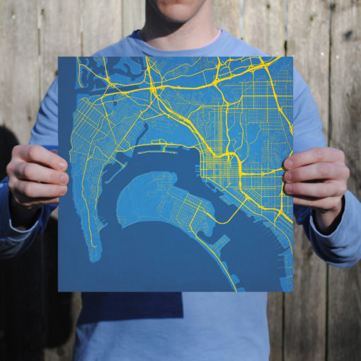 San Diego, California Map Art by City Prints - Image 3