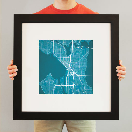 Seattle, Washington Map Art by City Prints - Image 4