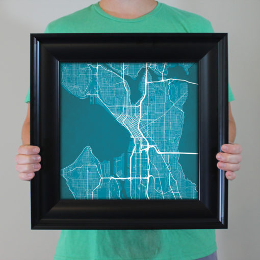 Seattle, Washington Map Art by City Prints - Image 5