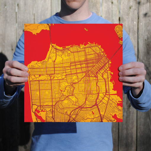 San Francisco, California Map Art by City Prints - Image 3