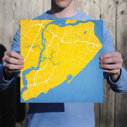Staten Island, New York Map Art by City Prints - Image 3