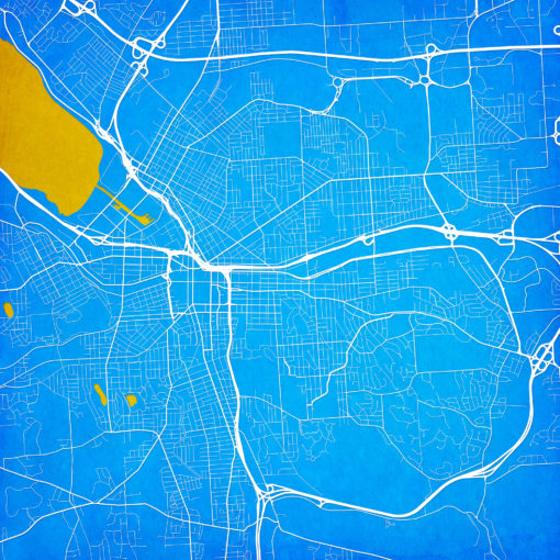 Syracuse, New York Map Art by City Prints