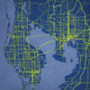 Tampa Bay, Florida Map Art by City Prints