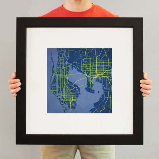 Tampa Bay, Florida Map Art by City Prints - Image 4