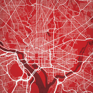Washington, D.C. Map Art by City Prints