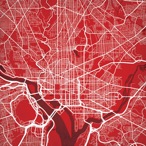 Washington, D.C. Map Art by City Prints