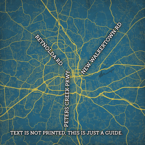 Winston-Salem, North Carolina by City Prints - Image 2