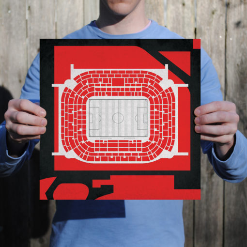 San Siro Stadium Map Art by City Prints - Image 2