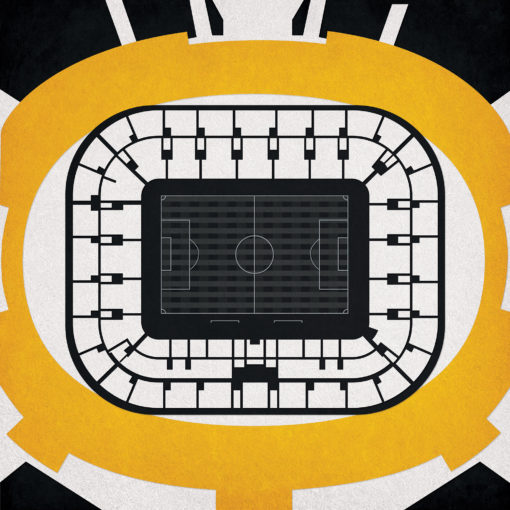 Juventus Stadium Map Art by City Prints