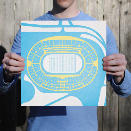 Stadio Olimpico Map Art by City Prints - Image 2