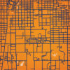 University of Illinois Campus Map Art by City Prints