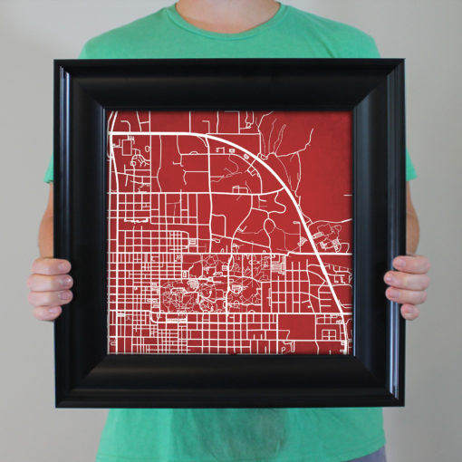 Indiana University Campus Map Art by City Prints - Image 5