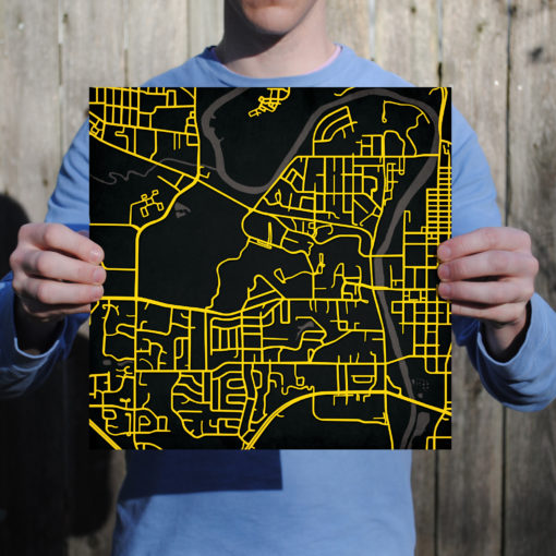 University of Iowa Campus Map Art by City Prints - Image 3