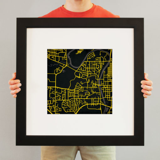 University of Iowa Campus Map Art by City Prints - Image 4